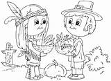 Thanksgiving Coloring Pages First Feast Printable Getcolorings Color sketch template