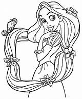 Rapunzel Pintar sketch template