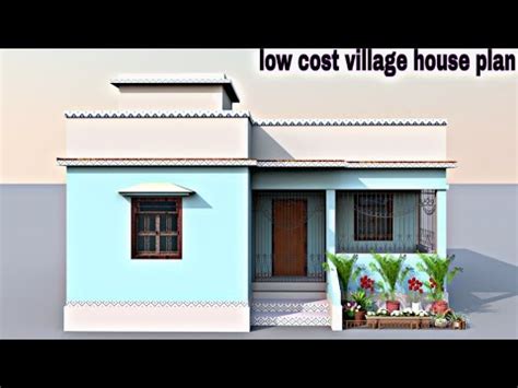 simple indian style village home plan  home plans le