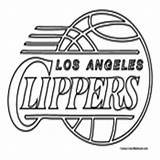 Clippers Coloring Angeles Los Pages Nba Basketball Miami Heat Template Colormegood sketch template