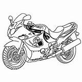 Coloring Motorcycle Pages Superbike Color Print Kids Stylish Printable Classy sketch template