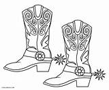 Boot Cowboystiefel Malvorlagen Cool2bkids sketch template