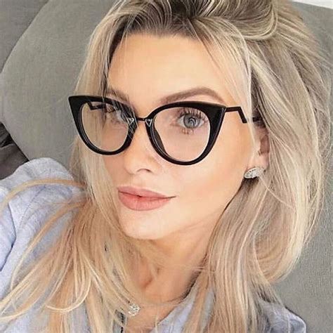 Women Glasses Clear Sexy Cat Eye Glasses Frames For Women Elegant Brand