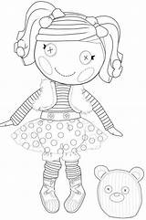 Lalaloopsy Coloring Pages Kids Printable Word Colouring Printables Party Fun Mittens Color Girls Activities Dolls Fluff Stuff Sheets Lalaa Other sketch template