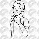 Throat Hurts Outline Watermark Register Remove Login Clipart sketch template