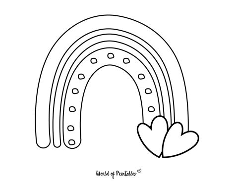rainbow coloring pages  brighten  day world  printables