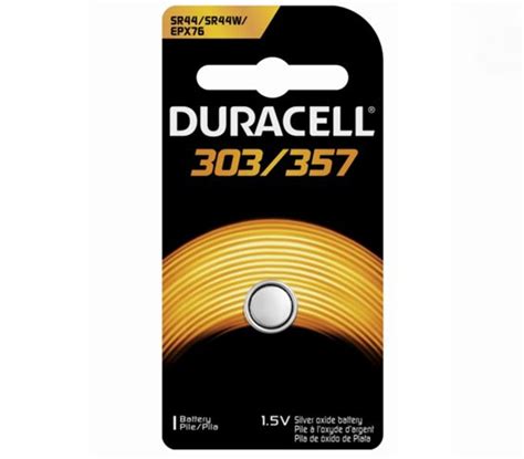 Duracell Lr44 Sr44 303 357 76a Epx76 Silver Oxide Button