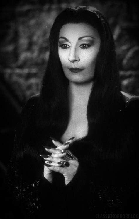 Classichorrorblog — Anjelica Huston As Morticia Addams