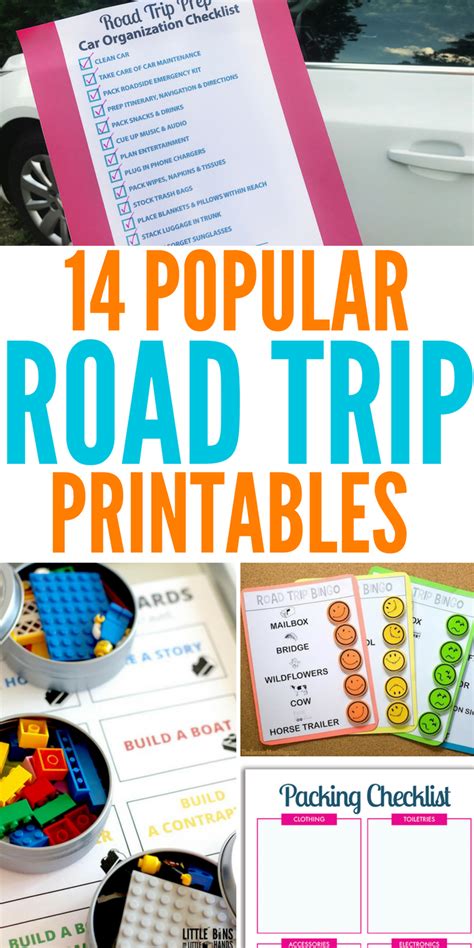 popular road trip printables      hitting  road