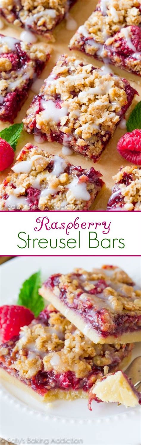 Raspberry Streusel Bars Sallys Baking Addiction