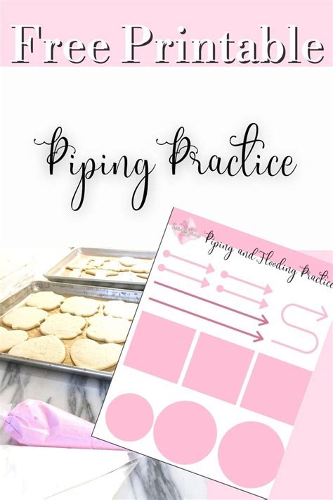 printable spring practice sheet  shown  cookies