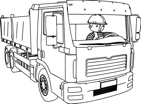 truck driver coloring pages breien voor babys babys