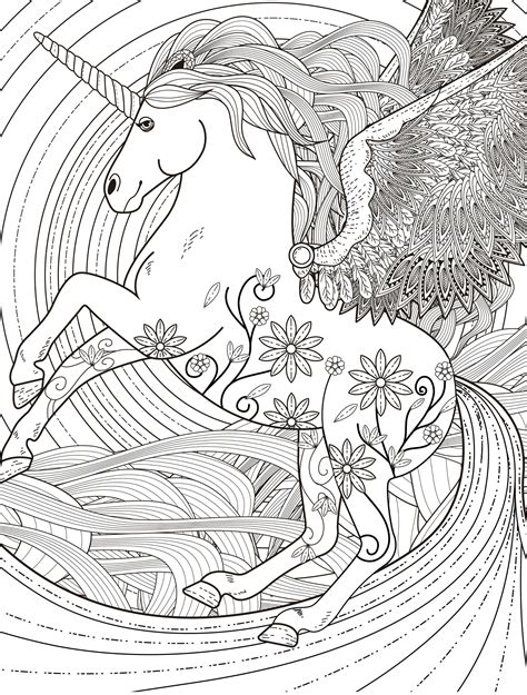 absurdly whimsical adult coloring pages malvorlagen pferde