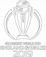 Cup England Colouring Cricket Pages Coloring Icc Printable sketch template