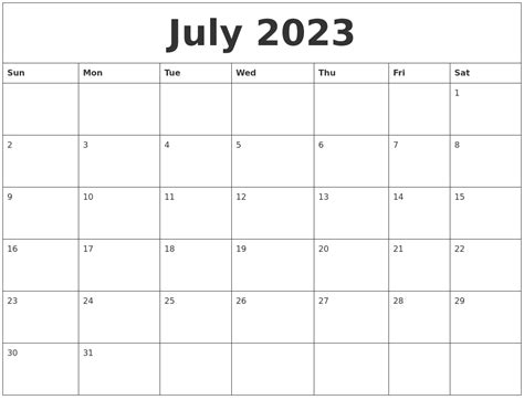 july   calendars  print