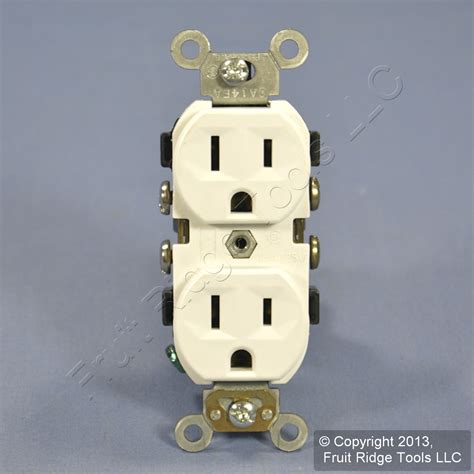 leviton white commercial grade outlet duplex receptacle   bulk cr  ebay