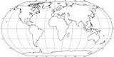 Map Coloring Hemisphere Western Blank Robinson Template sketch template