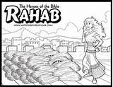 Rahab Bible Coloring Pages Heroes Spies Sheets School Class Sunday Color Fairy Disney Characters Homeschool sketch template