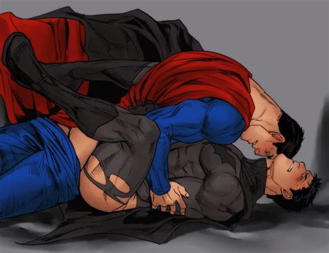 rule 34 abs anal ass bara batman blush dc male male only muscle muscles pecs sex superman