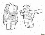 Lego Coloring Batman Pages Heroes Universe Dc Super Superman Space sketch template
