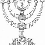 Menorah Coloring Hanukkah Pages Kwanzaa Drawing Symbols Getcolorings Getdrawings Printable Fancy sketch template