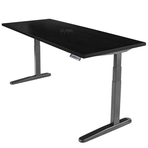 height adjustable electric office table  mm  metal   leading edge