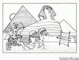 Coloring Pages Pyramids Egyptian Pyramid Ancient Wonders Colorkid Architecture Giza Great Seven Print Kids sketch template