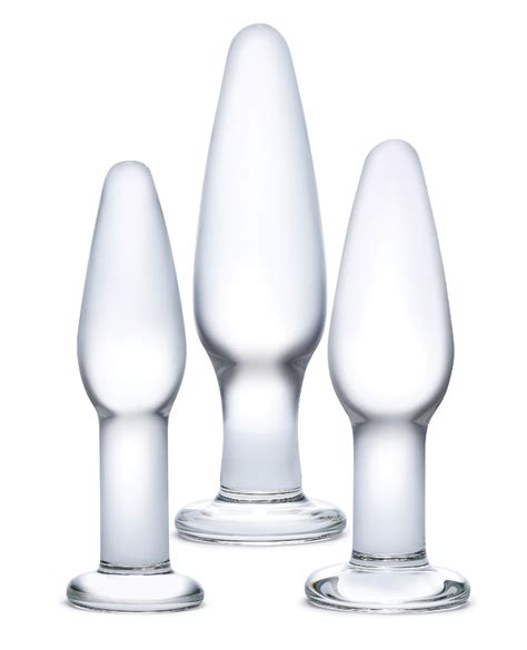 glas 3 pc glass anal training kit by electric eel inc cupid s lingerie