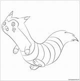 Furret Pages Coloring Pokemon Color Coloringpagesonly sketch template