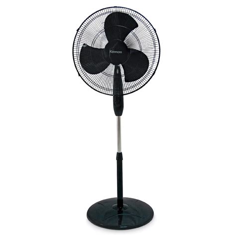 kenmore   oscillating stand fan  remote black shop    shopping
