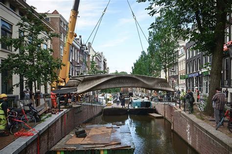 worlds   printed steel bridge opens  amsterdam  scientist