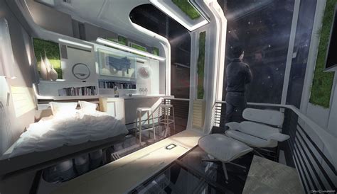 artstation  captains private quarters david knapp spaceship interior sci fi rooms