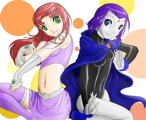 Starfire And Raven By Angelachoi91 On Deviantart