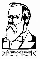 Rutherford Hayes Clipart sketch template