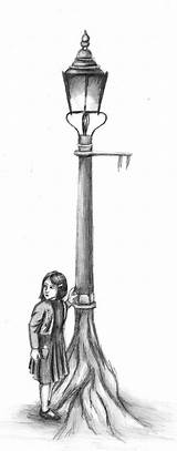 Narnia Lamppost sketch template