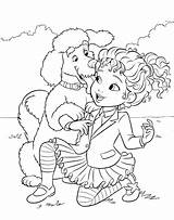 Poodle Coloring sketch template