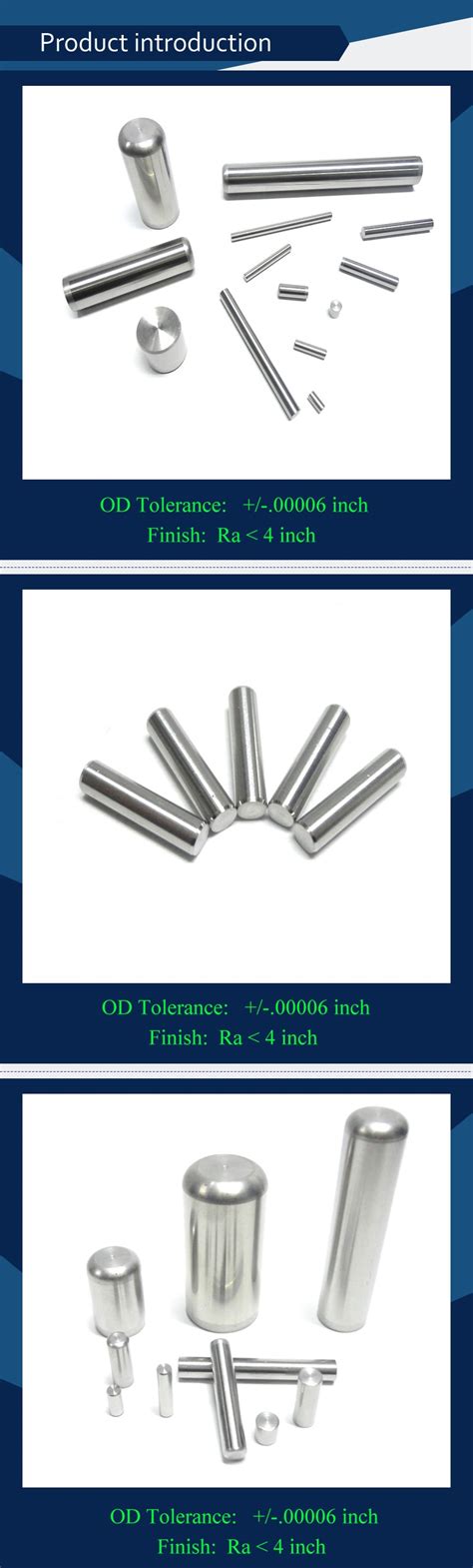 Tolerance 0001 Inch Stainless Steel Dowel Pin Asme Ansi