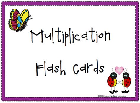 multiplication flash cards printable worksheet  answer key lesson