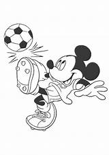 Mickey Mouse Soccer Coloring Pages Playing Momjunction Printable Cool Categories Choose Board sketch template