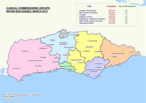 map  sussex ccgs knowledge  west sussex nhs primary care