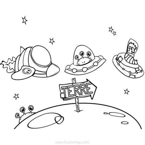 outer space aliens coloring pages xcoloringscom