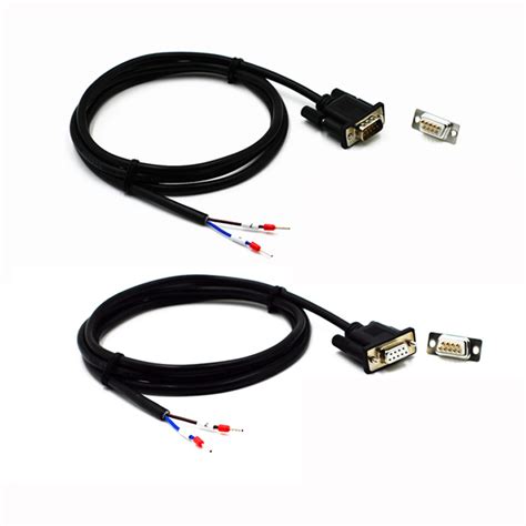 db male  female connector rs serial port   pin terminals exapansion cable