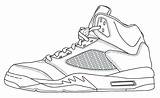 Jordan Coloring Air Shoes Pages Drawing Shoe Lebron Template James Printable Tennis Sketch Nike Michael Force Retro Low Jordans Blank sketch template