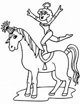 Coloring Pages Circus Horse Girl Girls Printable Kids Cirque Pirate Ship Color Standing Printactivities Colouring Cartoon Clipart Interactive Printables Costa sketch template