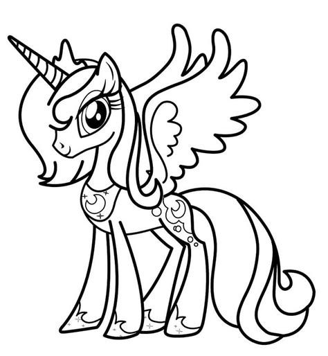 princess celestia  coloring page  printable coloring pages  kids