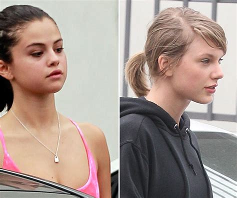 [pics] taylor swift and selena gomez gym date — no makeup and beautiful hollywood life