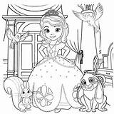 Sofia Coloring Pages Princess Popular sketch template