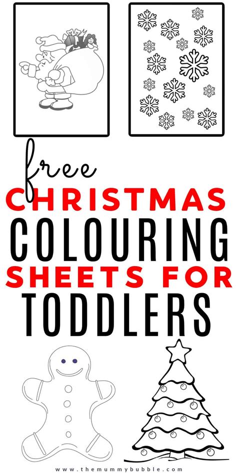 christmas colouring activity pages  kids  mummy bubble