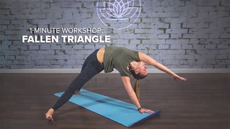 erin wimert  minute yoga workshop fallen triangle pose youtube