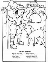 Nursery Rhymes Coloring Pages Baa Sheep Rhyme Printables Sheets Colouring Dover Printable Color Book Folk Tales Books Musings Inkspired Fairytales sketch template